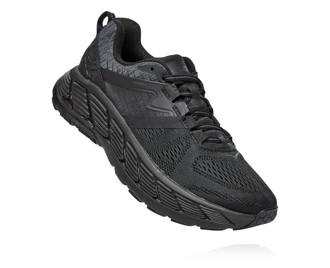 Hoka One One Gaviota 2 South Africa - Womens Wide Running Shoes - Black / Dark Grey,MKNGW-7509